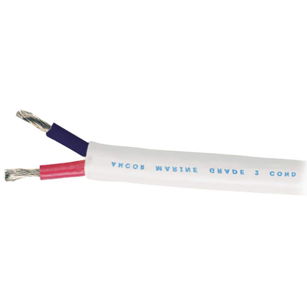 16/2 AWG 100 ft. Tinned Duplex Cable with White Jacket