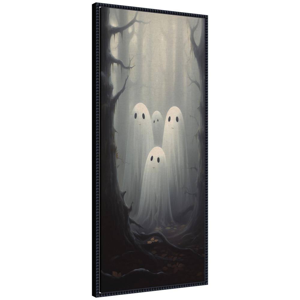 "Sylvie ""Cute Halloween Forest Ghosts"" by The Creative Bunch Studio Holiday Framed Canvas Art Print 40 in. x 18 in." price history on PriceWatchPro