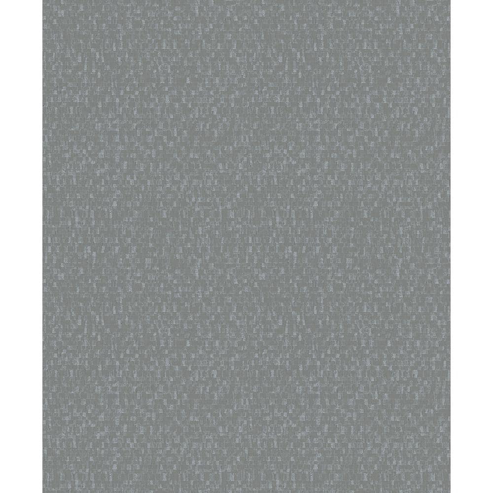 Tiny Squares Design Anthracite Metallic Finish Vinyl on Non-Woven Non-Paste