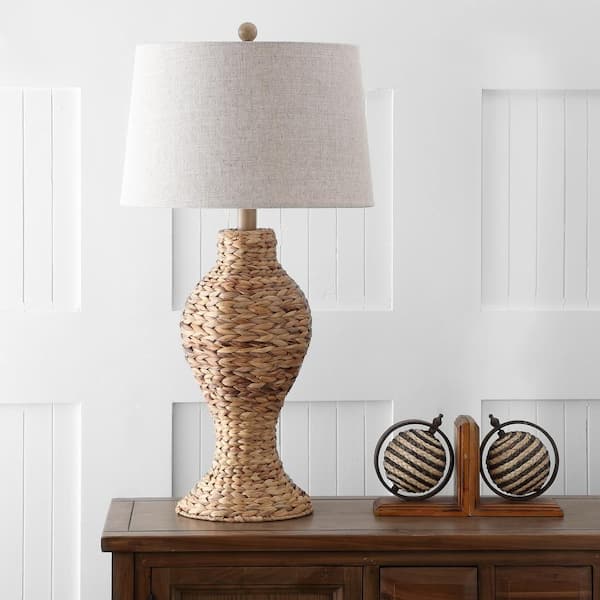 Large seagrass outlet table lamp