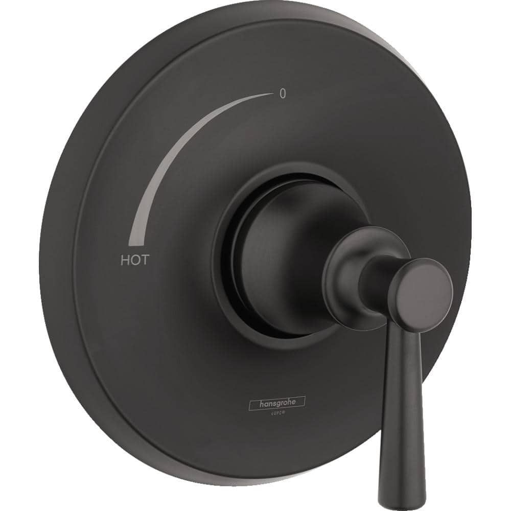 Hansgrohe Joleena 1Handle Wall Mount Shower Trim Kit in Matte Black