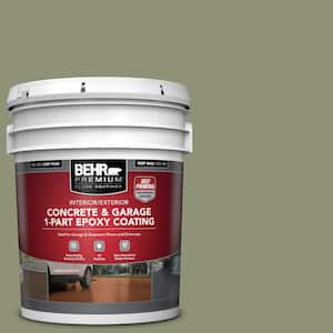 5 gal. #PFC-39 Moss Covered Self-Priming 1-Part Epoxy Satin Interior/Exterior Concrete and Garage Floor Paint