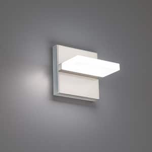 Oslo 5 in. Brushed Aluminum Indoor and Outdoor Hardwired Wall Light 3000K LED
