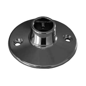 0.75 in. Round Flange for 4150 Rod in Polished Chrome
