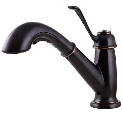 Bixby Single-Handle Pull-Out Sprayer Kitchen Faucet in Tuscan Bronze
