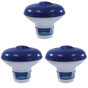 Swimming Pool Floating Chlorinating Dispenser 1 or 3 in. tablets (3-Pack)