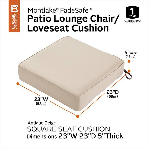 Classic Accessories Montlake Antique Beige 23 W x 23 D x