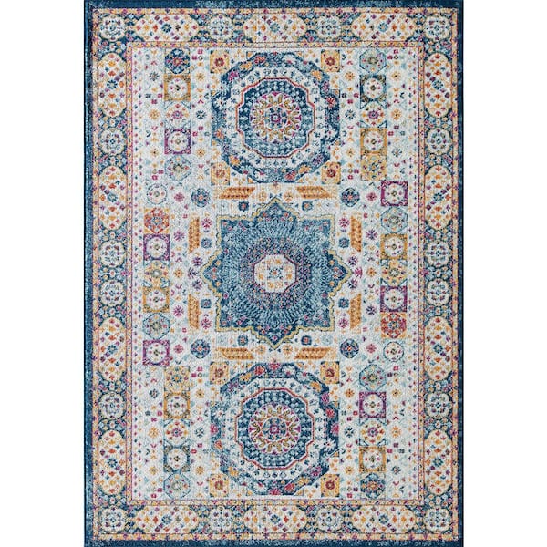 Rugs America Hailey Hidden Saphire 2'6"x8' Vintage Red Area Rug