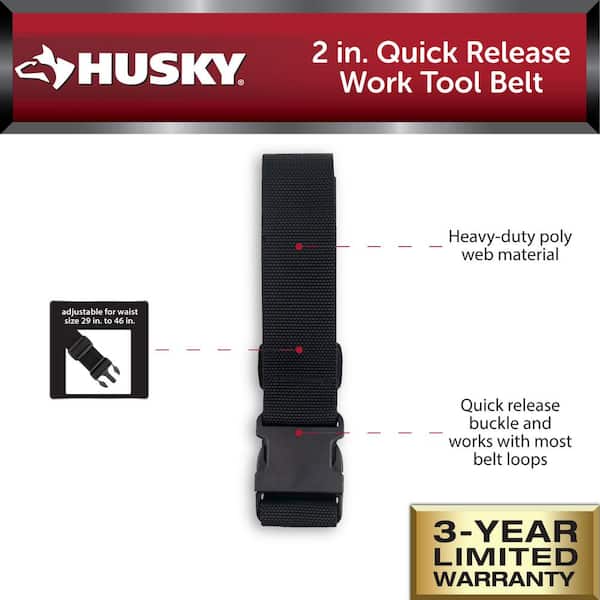 Husky 4.5 in. Clip On Tool Belt Pouch HD55100-TH - The Home Depot