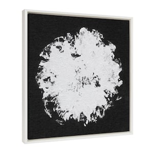 "Abstract Black and White" by Mentoring Positives, 1-Piece Framed Canvas Abstract Art Print, 22 in. x 22 in.