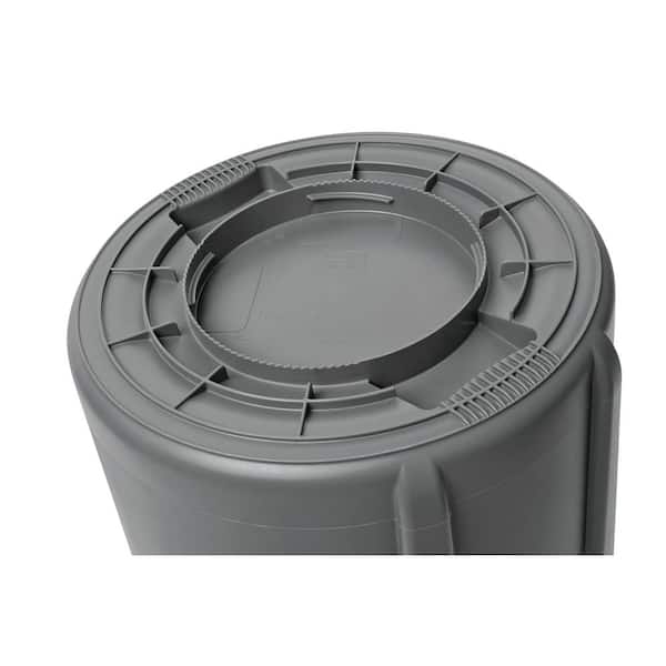 Basics 25 Gallon Square Waste Container, Grey, 2-pack (Previously  Commercial brand)