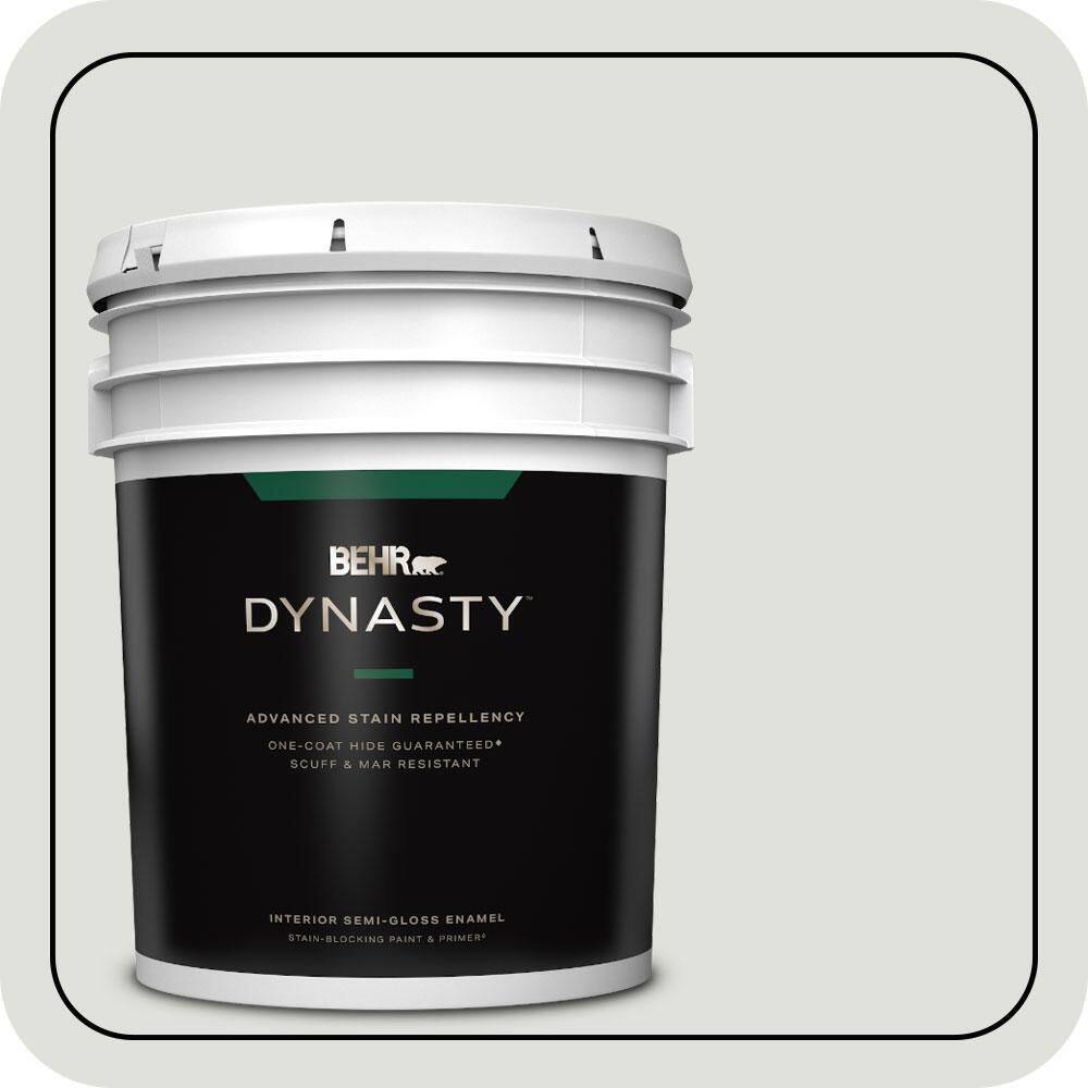 5 gal. #GR-W06 Winds Breath Semi-Gloss Enamel Interior Stain-Blocking Paint & Primer price history on PriceWatchPro