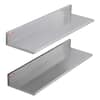 Lv. life Stainless Steel Floating Shelves, Set of 2, 8.66 x 23.62, Silver  