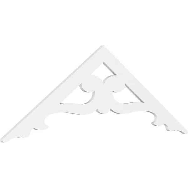 Ekena Millwork Brontes 1 in. D x 24 in. W x 72 in. L Signature Urethane Gable Pediment