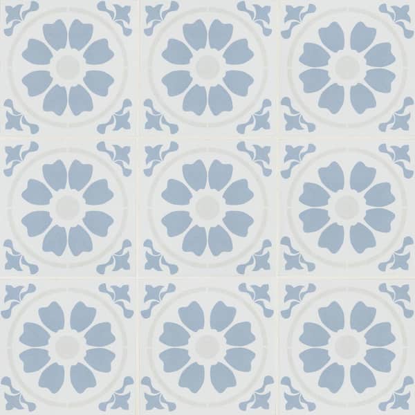 Tamensa 8 in. x 8 in. Matte Porcelain Encaustic Floor and Wall Tile (371.52 sq. ft./pallet)
