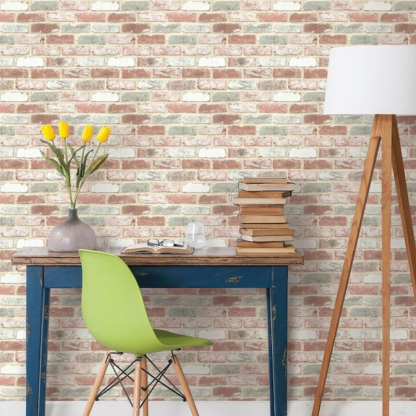 Reclaimed Brick Peel and Stick Wallpaper