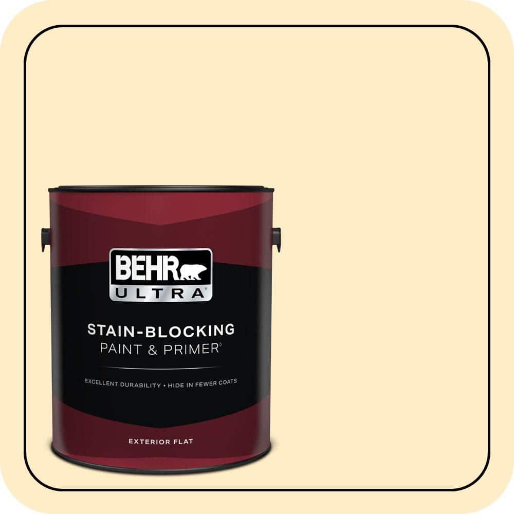 1 gal. #330A-2 Frosted Lemon Flat Exterior Paint & Primer price history on PriceWatchPro