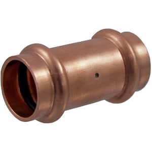 1/2 in. Copper Press x Press Pressure Coupling with Dimple Stop