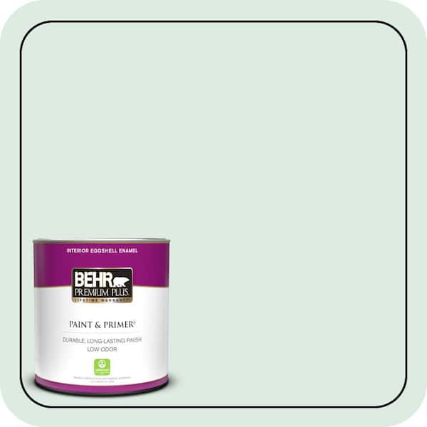 BEHR PREMIUM PLUS 1 qt. #M430-1 Snowbound Eggshell Enamel Low Odor Interior Paint & Primer