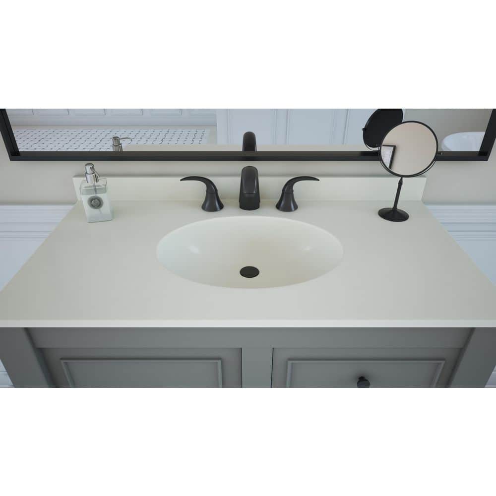 31'' Bisque Solid Surface Single Sink Vanity Top