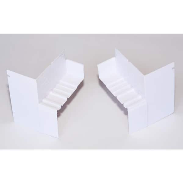 SureSill 3-1/4 in. PVC End Caps with End Dams for SureSill Sloped Sloped Sill Pans (Case of 20 Pairs)