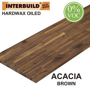 Solid Acacia 6 ft. L x 25.5 in. D x 1.5 in. T, Butcher Block Countertop, Brown