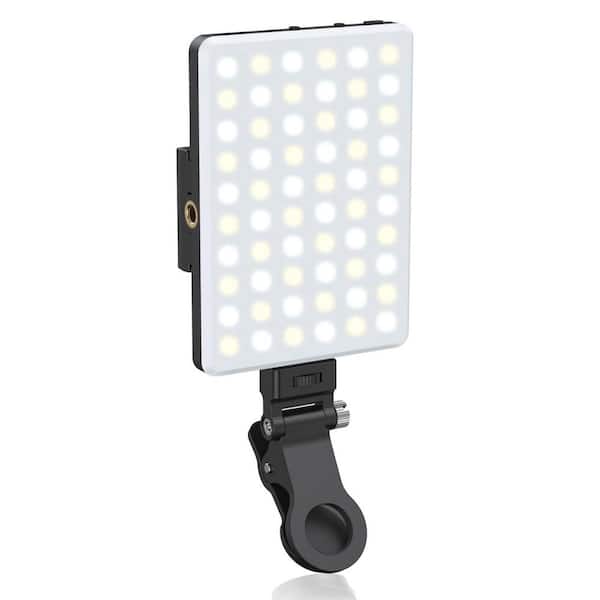 OBJLGEV Selfie Light Phone Light 60 LED Portable with 3 Modes 5000 mAh Rechargeable for iPhone iPad Laptop Makeup Vlog