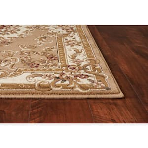 Traditional Morrocan Beige/Ivory 8 ft. x 11 ft. Area Rug