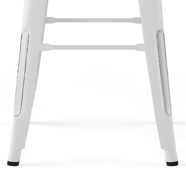 White metal bar stools store 30 inch