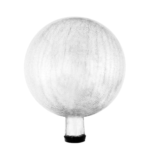 Achla Designs Decorative Reflecting Glass Gazing Globe, 10 in. Dia Silver