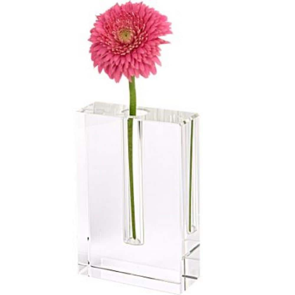 HomeRoots Crystal Modern Vase Decor 2000386773 The Home Depot   Clear Homeroots Sculptures 2000386773 64 1000 