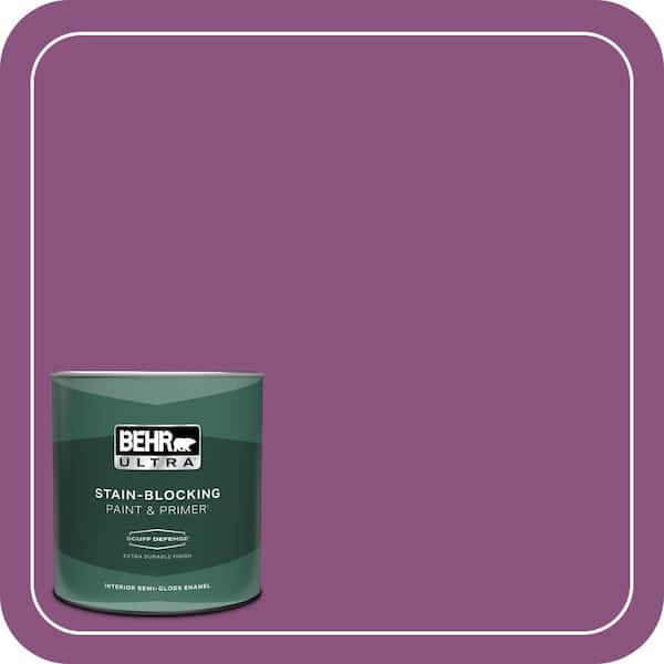 BEHR ULTRA 1 qt. Home Decorators Collection #HDC-MD-07 Dynamic Magenta Extra Durable Semi-Gloss Enamel Interior Paint & Primer