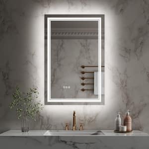 ExBrite 24 in. W x 32 in. H Rectangular Frameless Crystal Clear