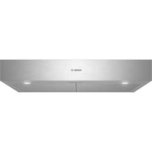 500 Series 36 in. Ducted Under Cabinet Range Hood with Lights in Stainless Steel