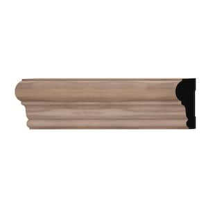 WM392 1 in. D x 2.38 in. W x 6 in. L Wood (Walnut) Chair Rail Sample