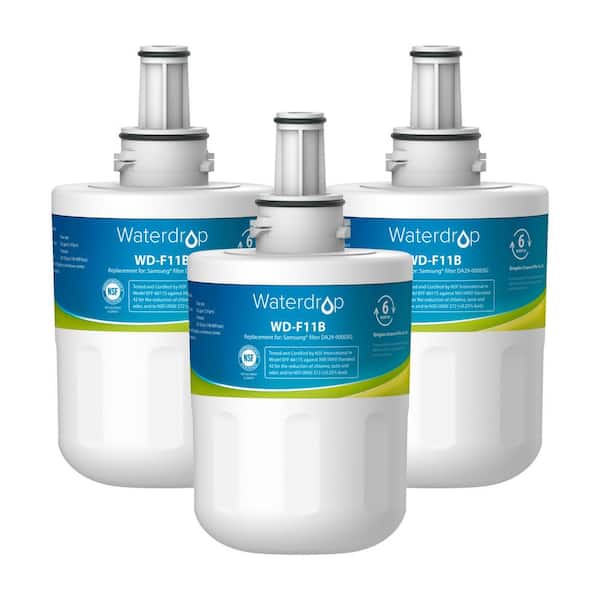 Waterdrop WDS-DA29-00003G Refrigerator Water Filter, Replacement for Samsung  DA29-00003G, DA29-00003B, Aqua-Pure Plus, 3-pack B-WDS-F11B-3 - The Home  Depot