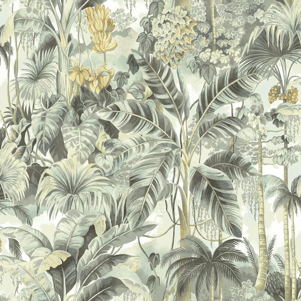 Tommy Bahama Nature Lover Dusk Tropical Vinyl Peel and Stick Wallpaper ...