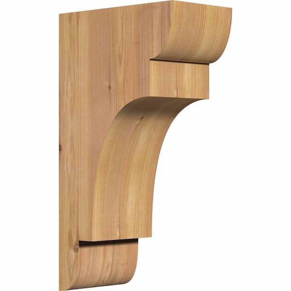 Ekena Millwork 5-1/2 in. x 10 in. x 18 in. Western Red Cedar New Brighton Smooth Corbel