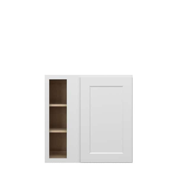 Norfolk Shaker 30 in. W x 30 in. H x 12 in. D in Painted White Plywood Assembled Corner Blind Wall Cabinet