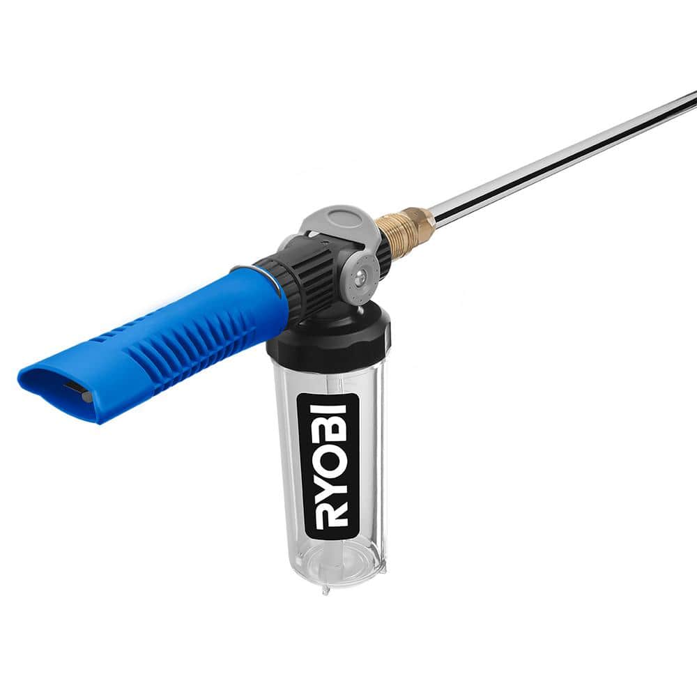 Blue and Clear Plastic Pressure Washer Foam Blaster
