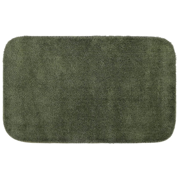 Garland Rug Traditional Deep Fern 24 in. x 40 in. Washable Bathroom Accent Rug