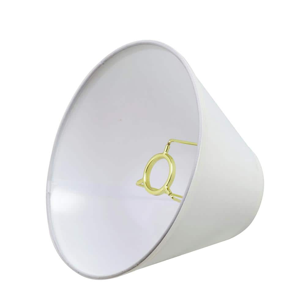 Off-White Cotton Empire Lamp Shade 9-inch