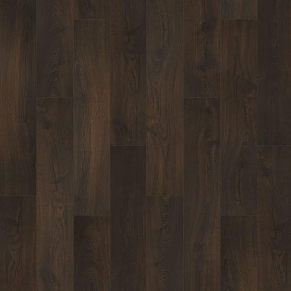 Take Home Sample-Dark Roast Oak Click Lock Waterproof Hybrid Resilient Flooring
