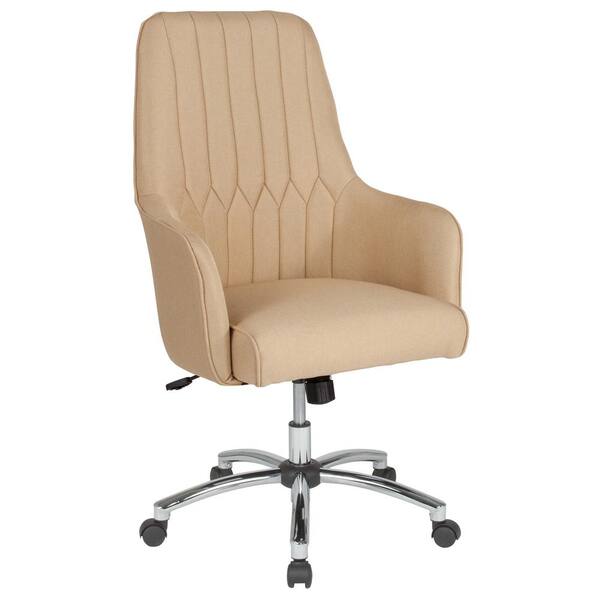 Carnegy Avenue Beige Fabric Office/Desk Chair