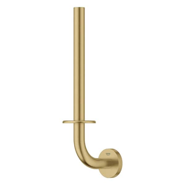Essentials Wall Mount Double Toilet Paper Holder in Brushed Cool Sunrise