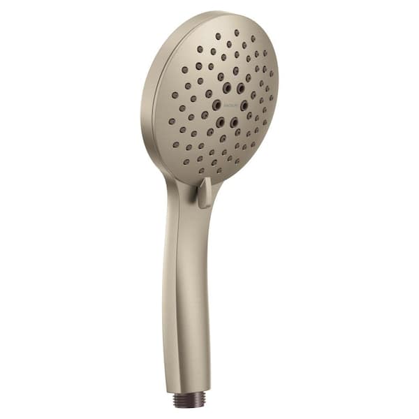 MOEN 5-Spray Patterns Wall Mount with 1.75 GPM 4.38 in. Eco-Performance Handheld Shower Head in Brushed Nickel