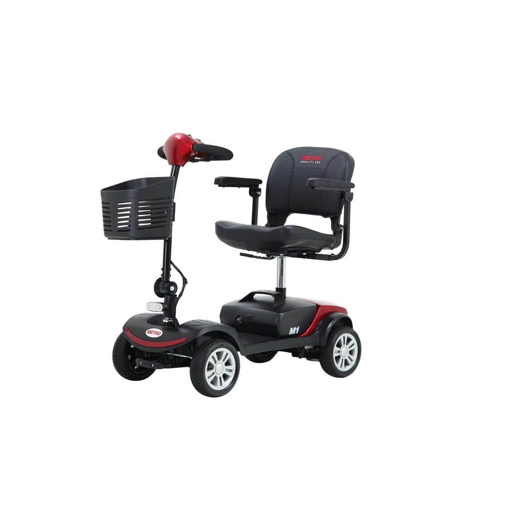 4-wheel outdoor compact, travel electric scooter with 300-Watt motor ...