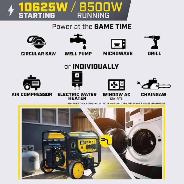 How generator ratings work: running watts vs starting watts