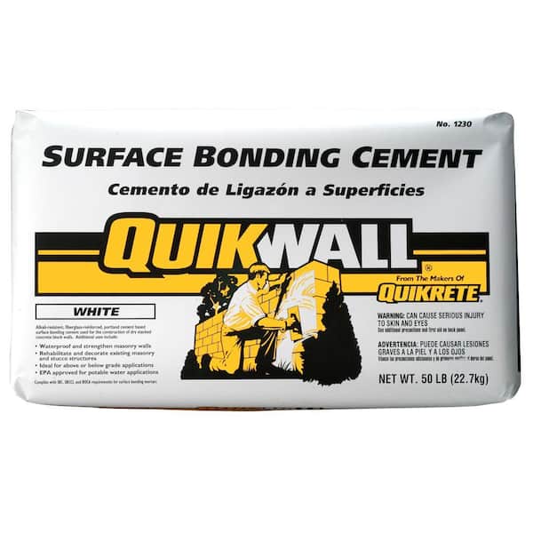 Quikrete Quikwall 50 lb. White Surface-Bonding Cement
