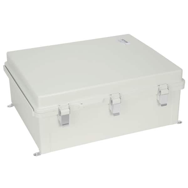 Electrical Junction Box 13.78 in. x 9.84 in. x 5.90 in. ABS Plastic Electrical Enclosure Box with Hinged Cover
